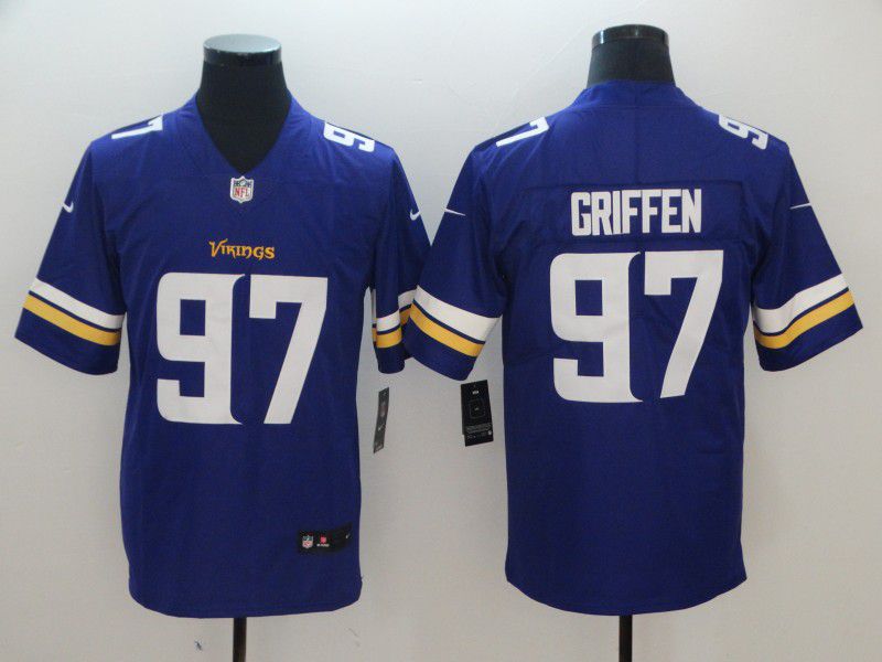 Men Minnesota Vikings #97 Griffen Purple Nike Vapor Untouchable Limited Playe NFL Jerseys->denver broncos->NFL Jersey